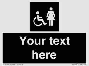 Custom information: black panel disabled and female